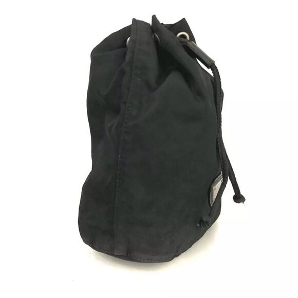 Prada Women's Black Nylon Vela Drawstring Pouch Bag - Picture 2 of 8
